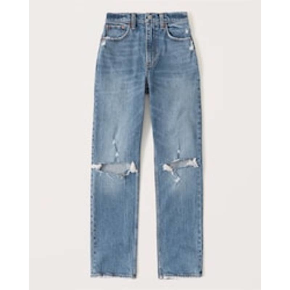 Abercrombie and Fitch Ultra High Rise 90s Straight Jean Curve Love 23 000